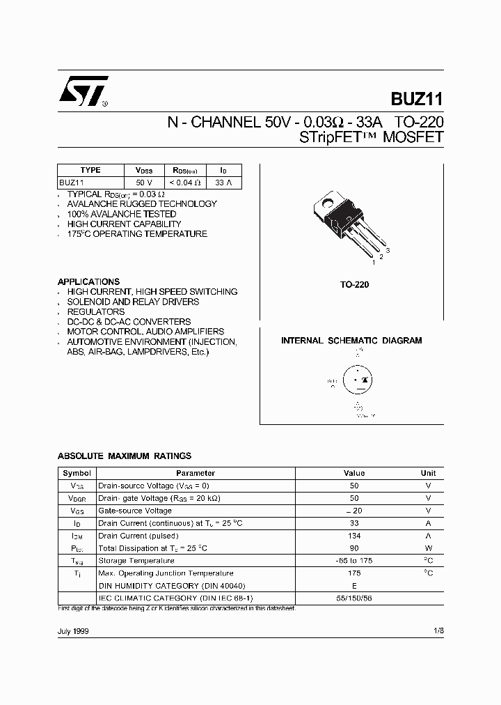 BUZ11_772999.PDF Datasheet