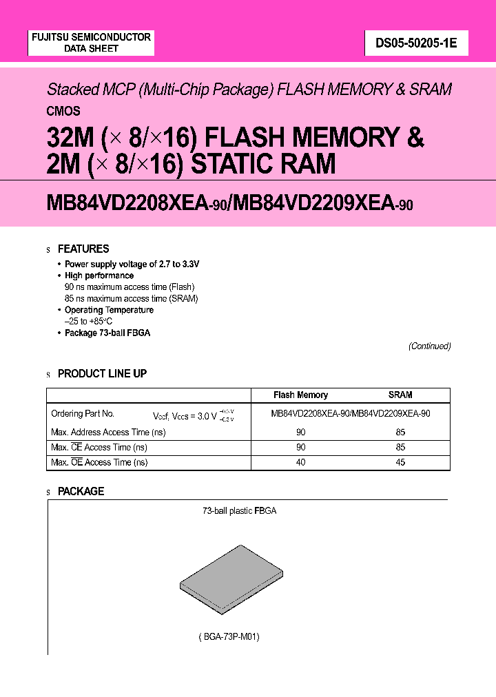 MB84VD22091EA-90-PBS_966992.PDF Datasheet