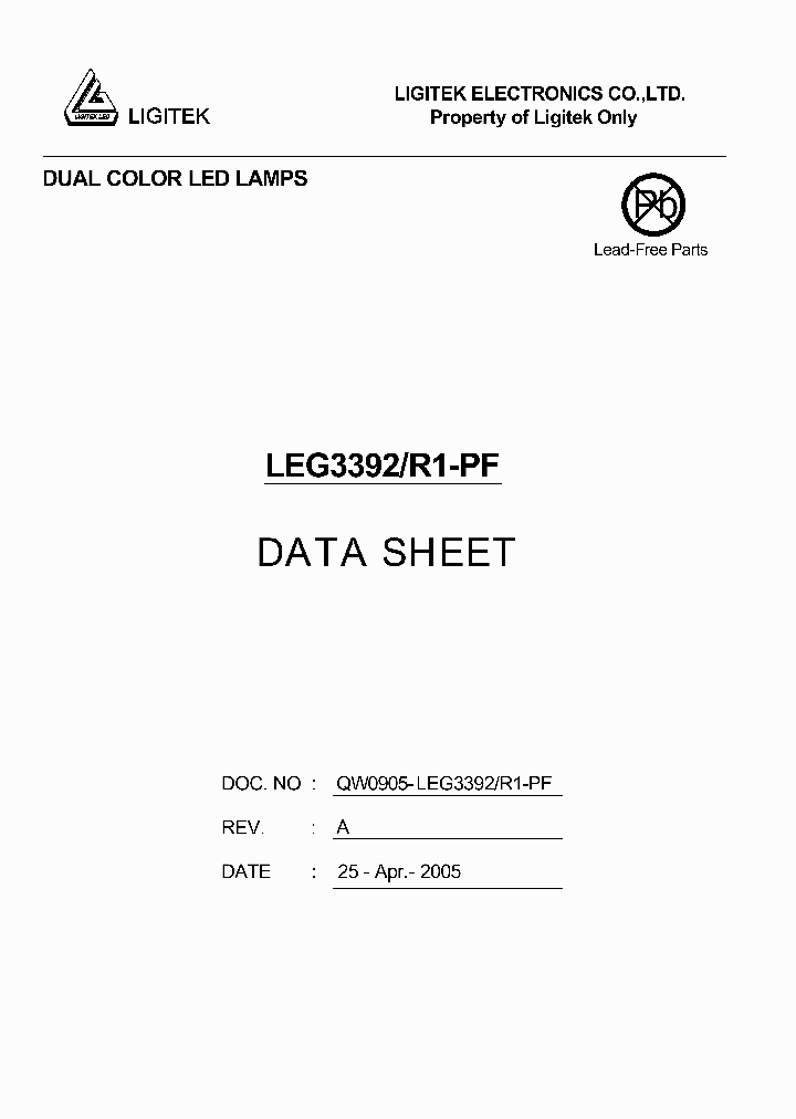 LEG3392-R1-PF_987690.PDF Datasheet