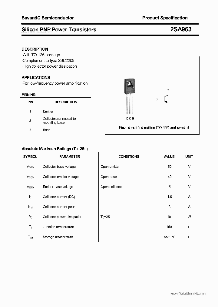 2SA963_691048.PDF Datasheet