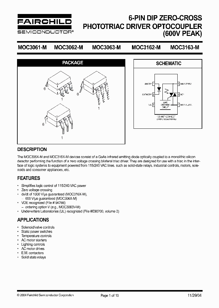 MOC3061M_918495.PDF Datasheet