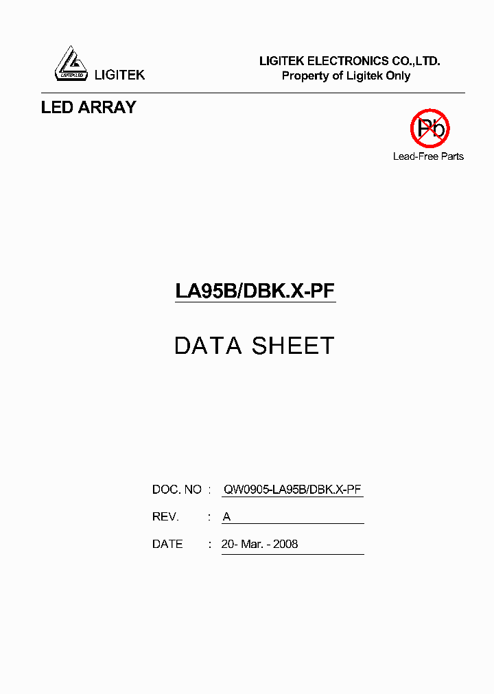 LA95B-DBKX-PF_1012685.PDF Datasheet