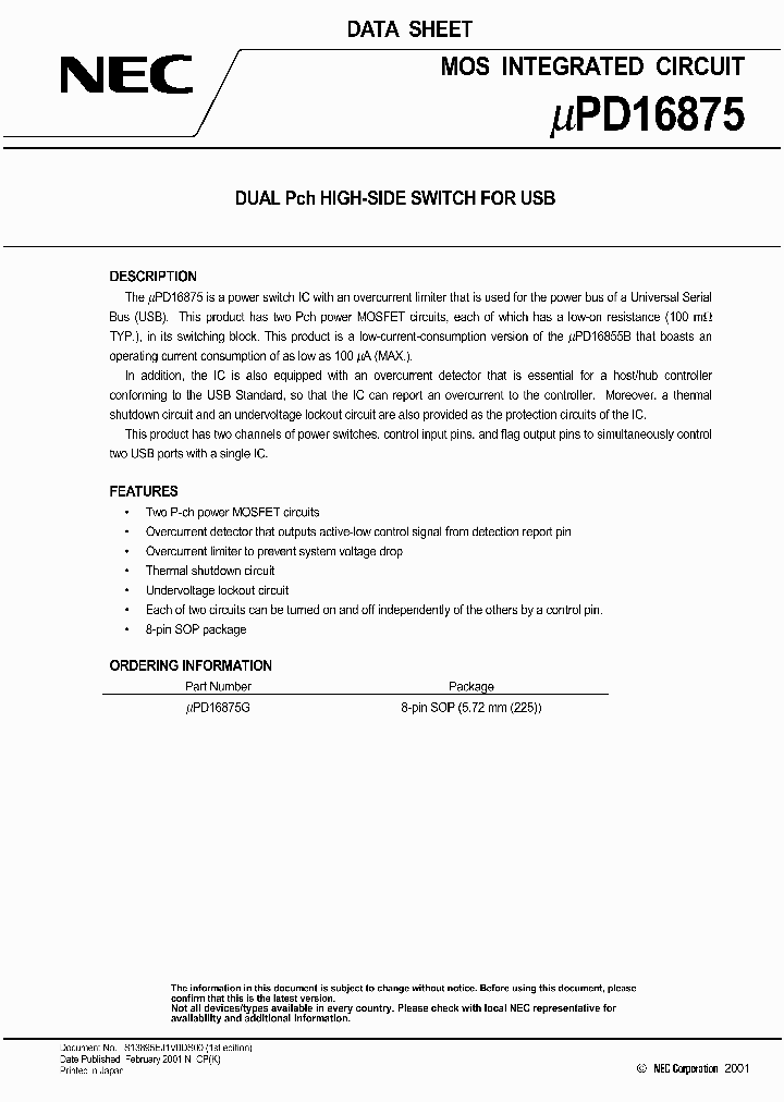 UPD16875_925145.PDF Datasheet