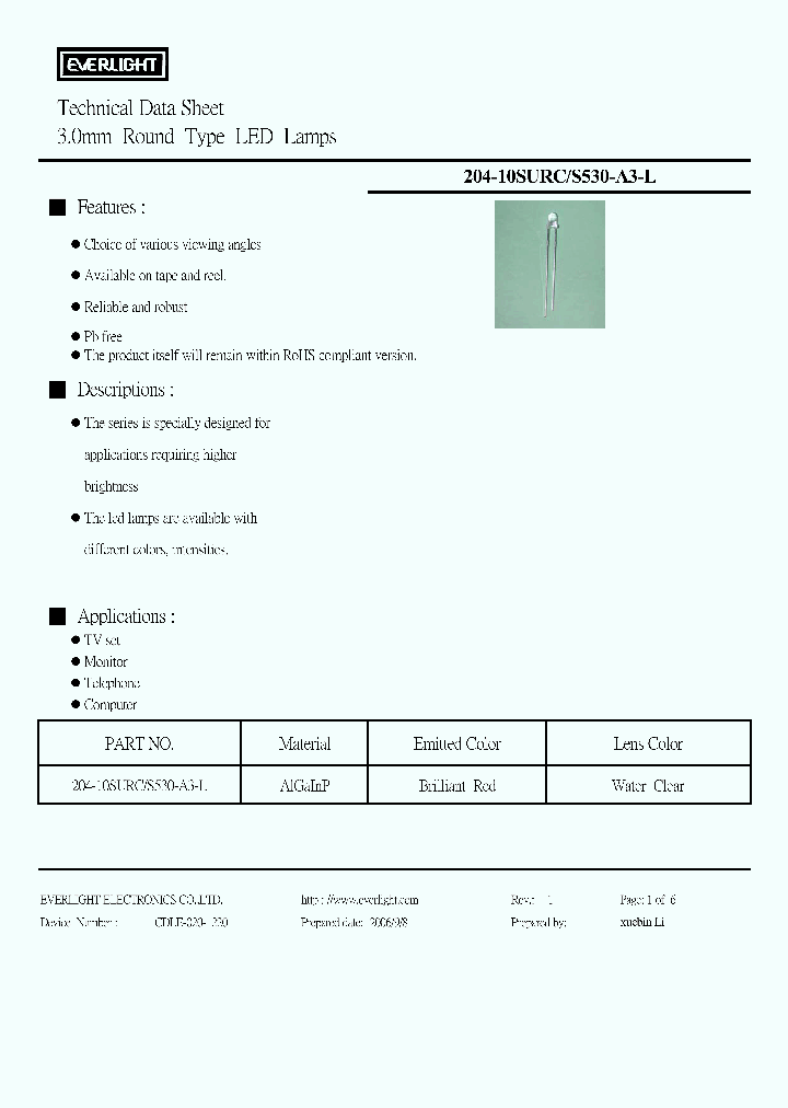 204-10SURC-S530-A3-L_1036912.PDF Datasheet