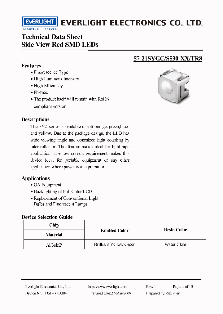 57-21SYGC-S530-XX-TR8_1045954.PDF Datasheet