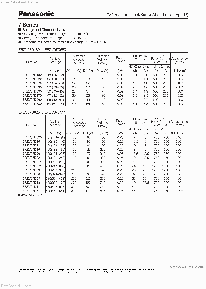 ERZV07D151_774101.PDF Datasheet