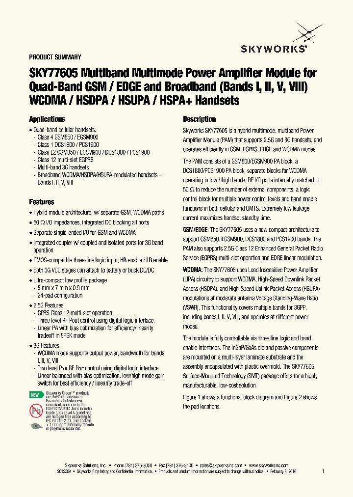 SKY77605_1105417.PDF Datasheet