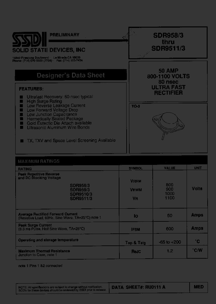 SDR9593_684040.PDF Datasheet