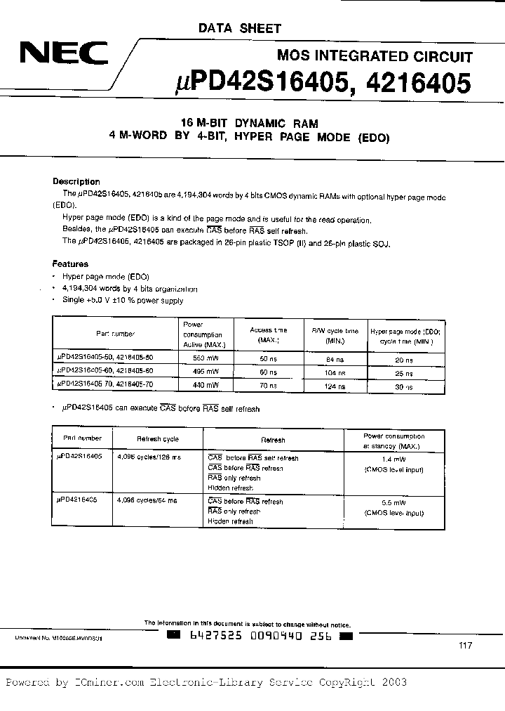 UPD42S16405G3-70_693862.PDF Datasheet
