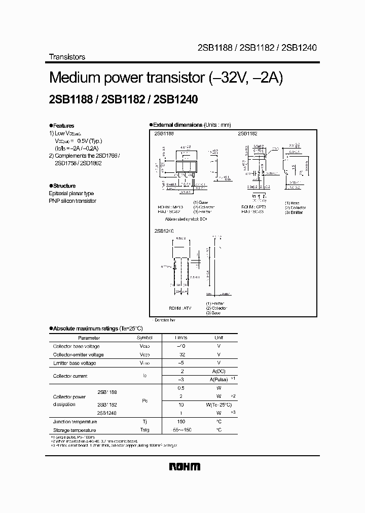 2SB1182_1023619.PDF Datasheet