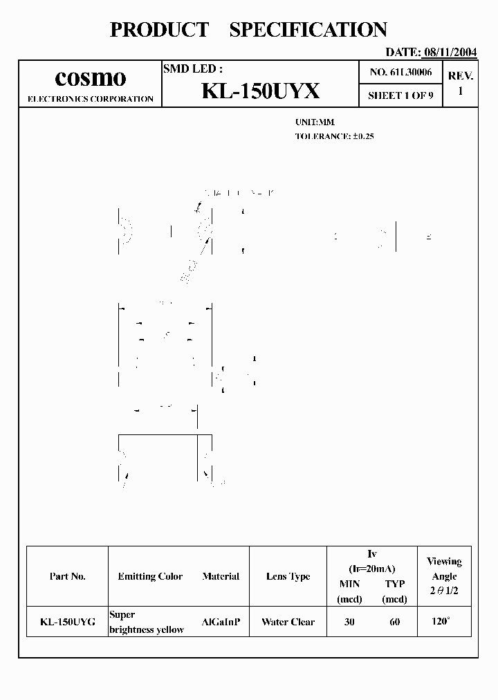 KL150UYX_1027611.PDF Datasheet