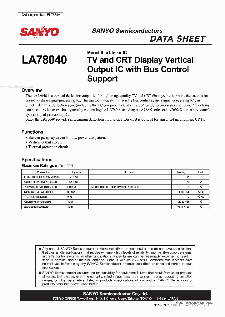 LA78040_825715.PDF Datasheet