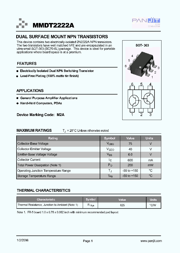 MMDT2222ATR7_702779.PDF Datasheet