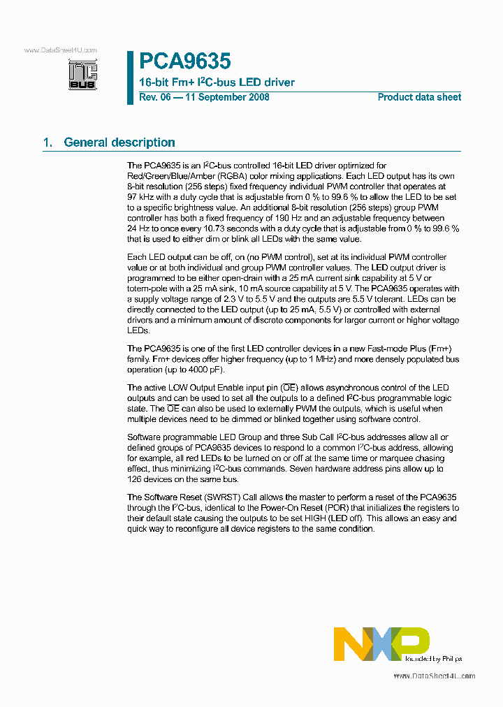 PCA9635_834497.PDF Datasheet