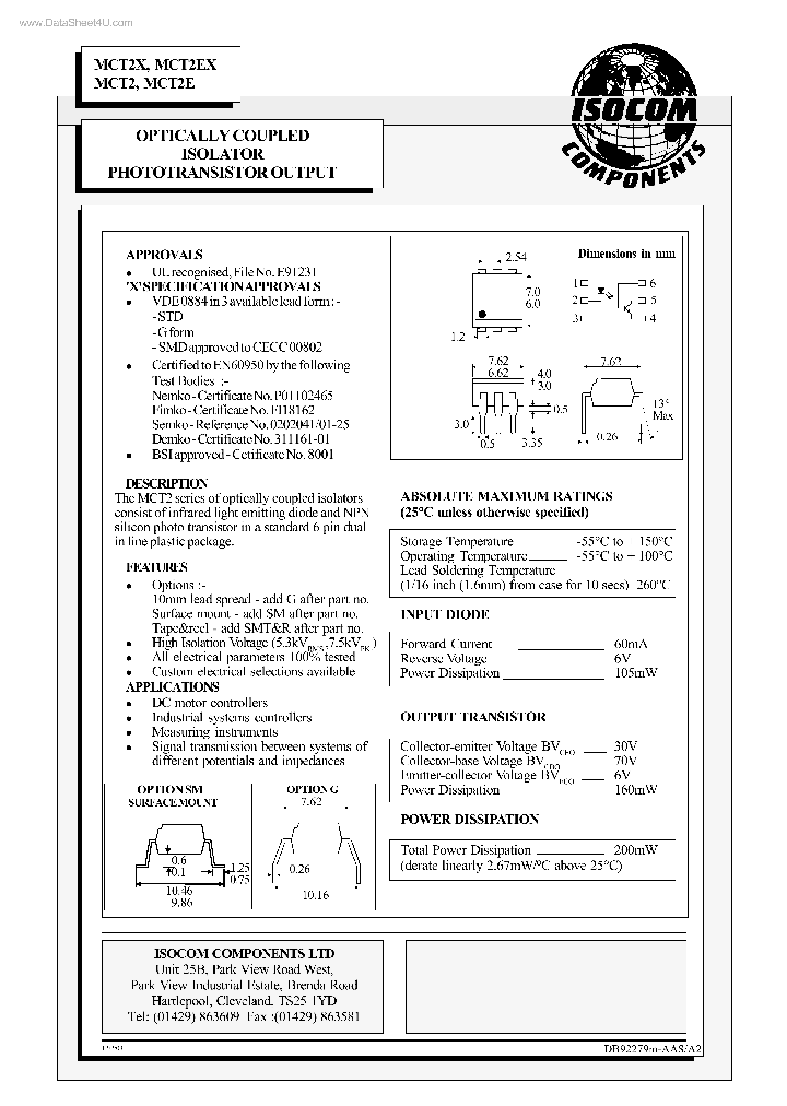 MCT2EX_839434.PDF Datasheet