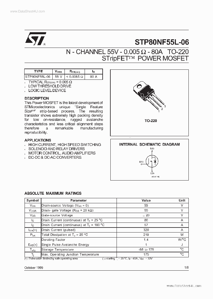 P80NF55_839452.PDF Datasheet