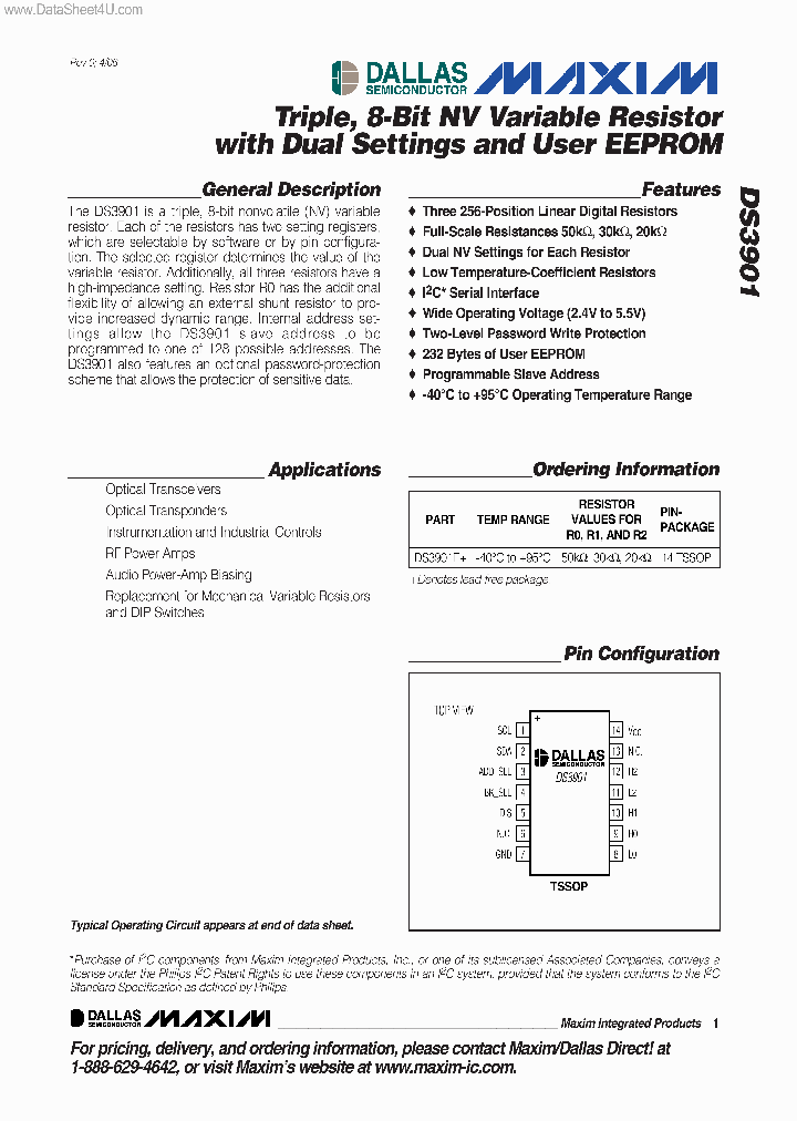 DS3901_840371.PDF Datasheet