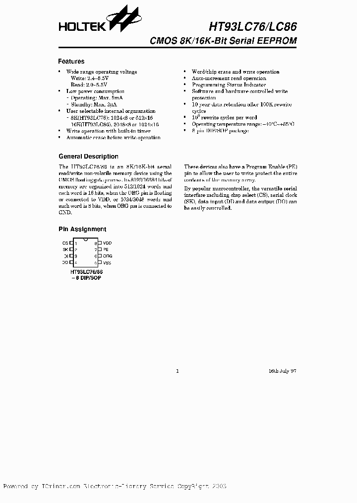 HT93LC768SOIC_710669.PDF Datasheet