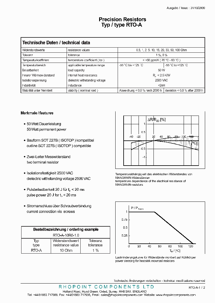 RTO-A_710718.PDF Datasheet