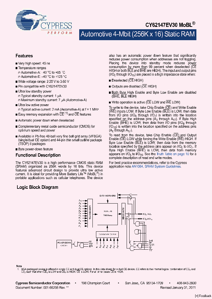 CY62147EV30LL-45B2XA_1134042.PDF Datasheet