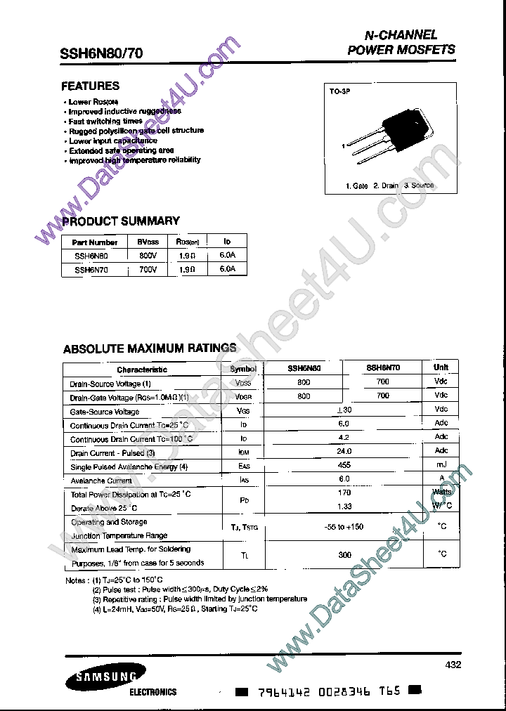 SSH6N80_863268.PDF Datasheet