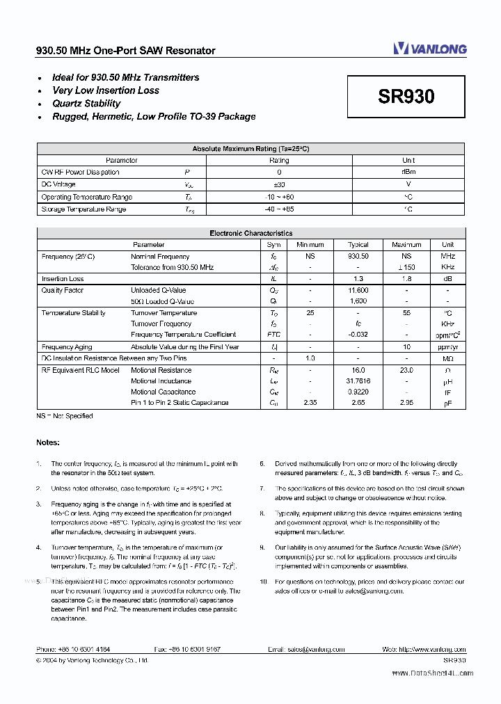 SR930_863964.PDF Datasheet