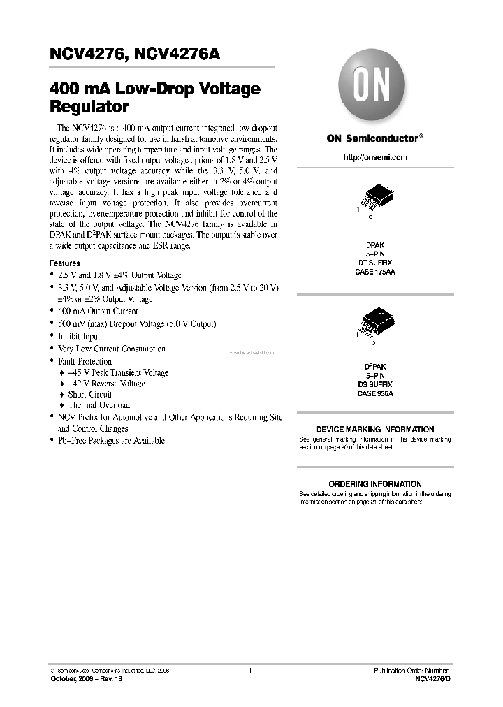 NCV4276A_868118.PDF Datasheet