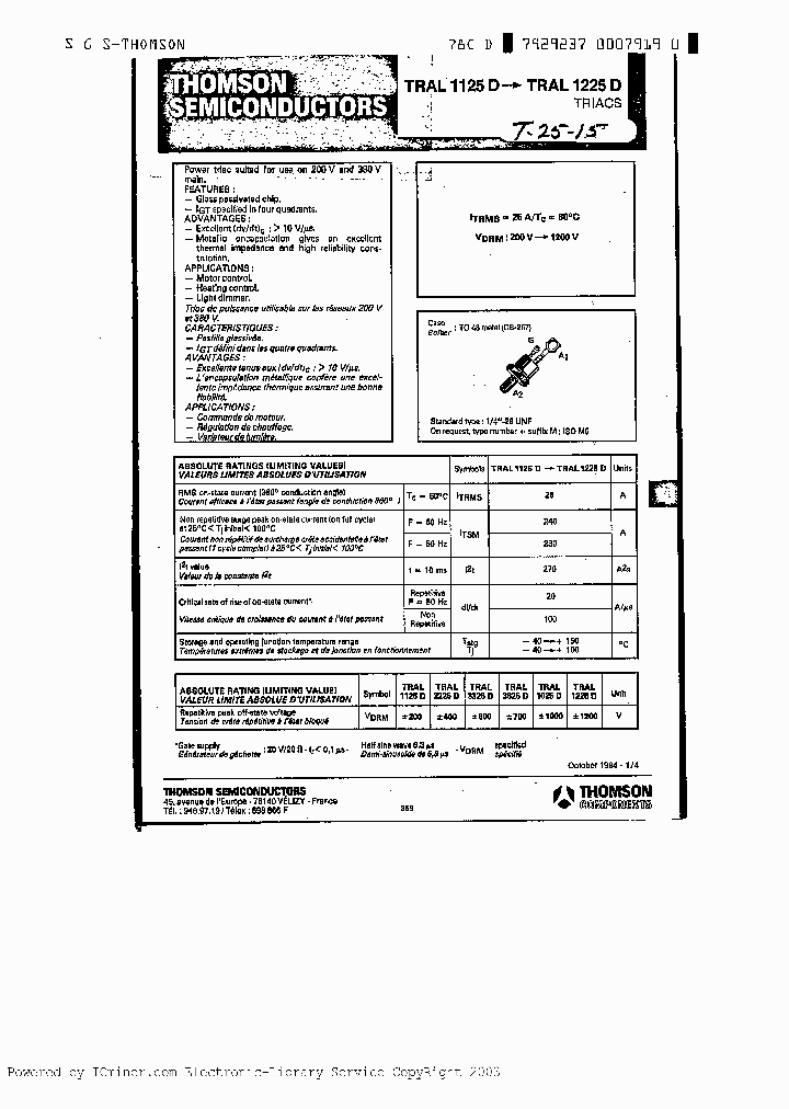 TRAL1025D_717956.PDF Datasheet