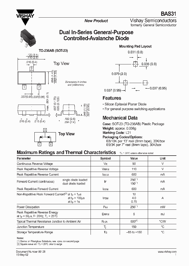 BAS31_1155039.PDF Datasheet