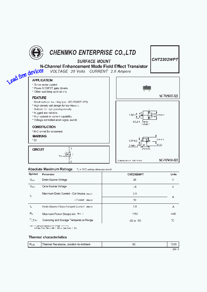 CHT2302WPT_1160672.PDF Datasheet
