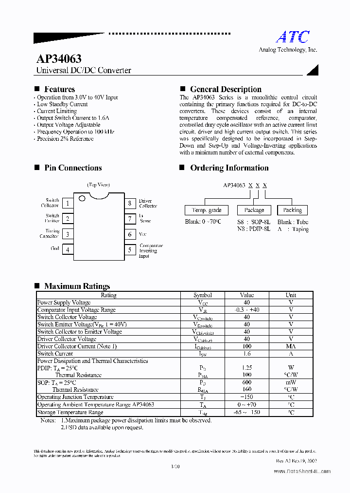 AP34063_884824.PDF Datasheet