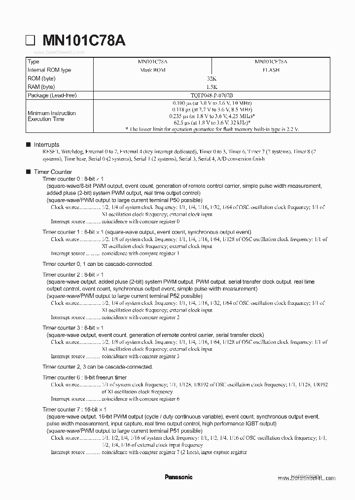 MN101CF78A_912034.PDF Datasheet