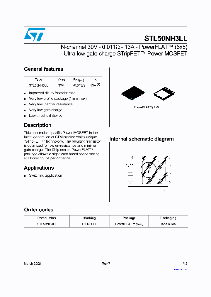 STL50NH3LL_915322.PDF Datasheet