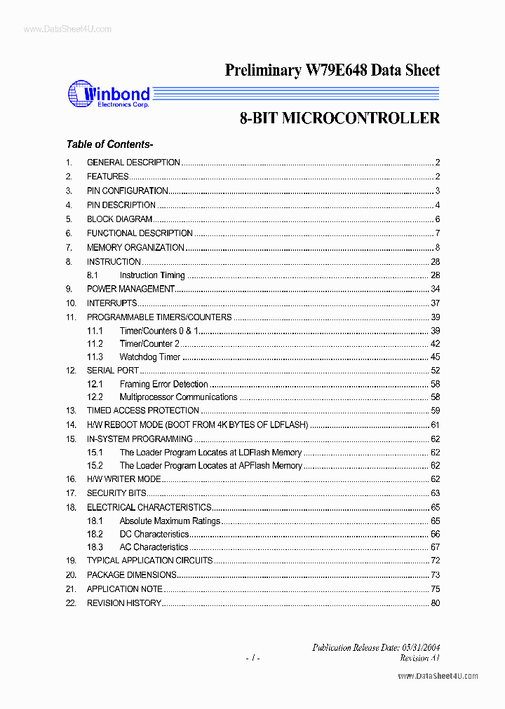 W79E648_890359.PDF Datasheet