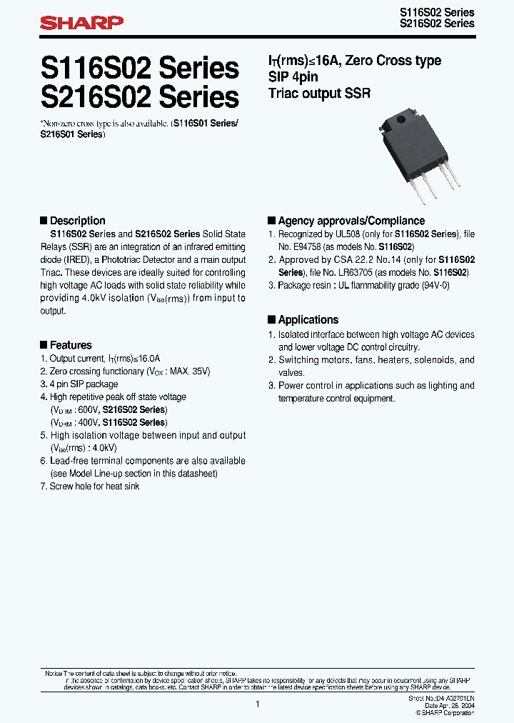 S116S02_1194149.PDF Datasheet