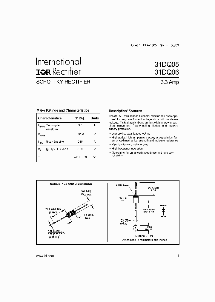 31DQ05TR_1236400.PDF Datasheet