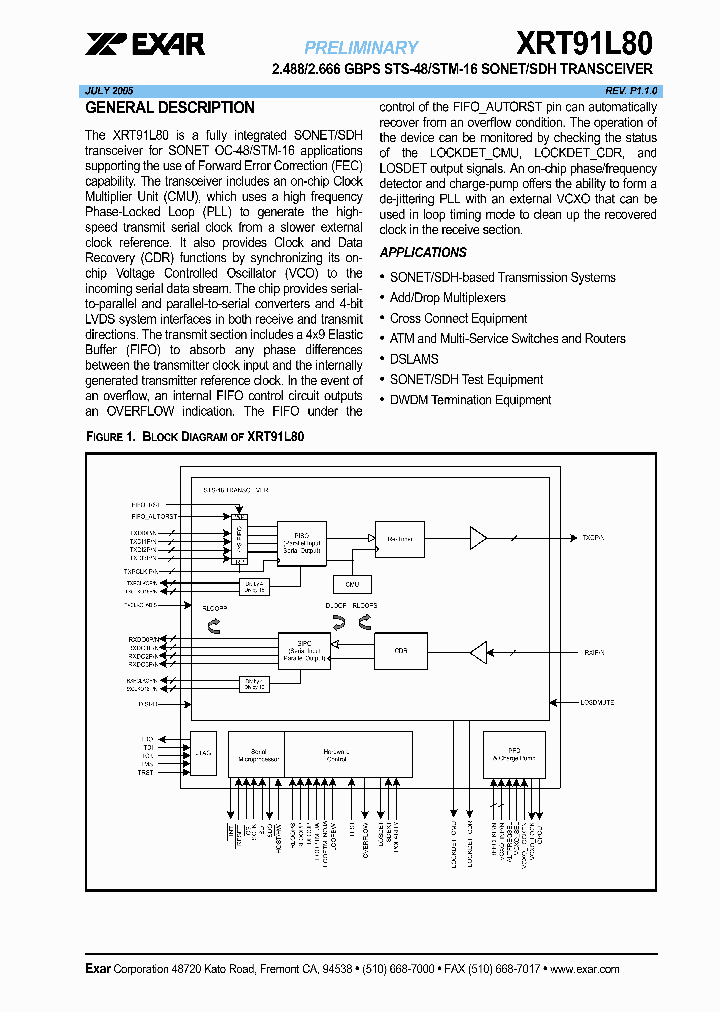 XRT91L800507_1229264.PDF Datasheet