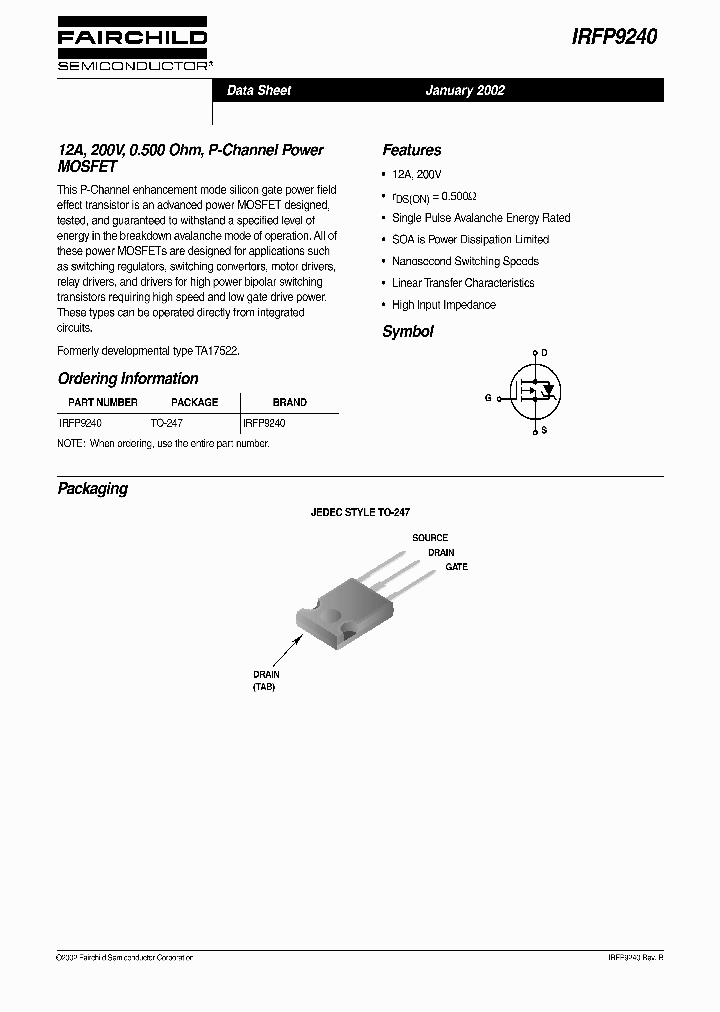 IRFP9240_1282150.PDF Datasheet