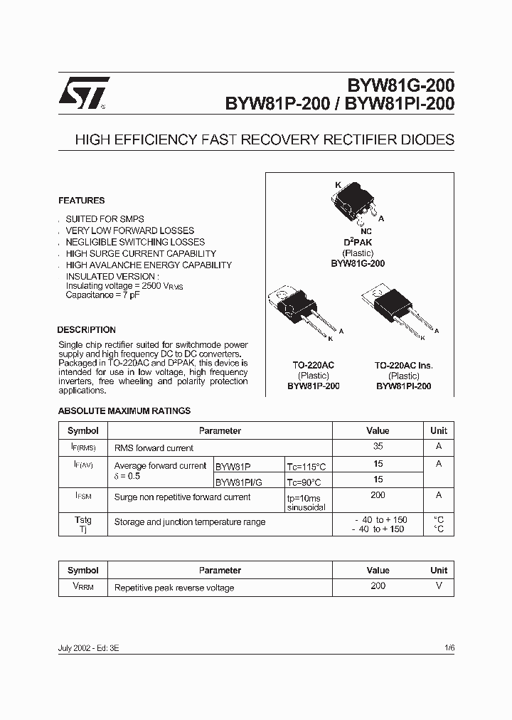 BYW81PI-200_1313773.PDF Datasheet