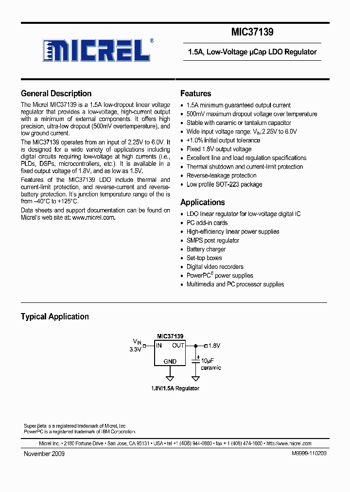 MIC37139-25YS_1313137.PDF Datasheet