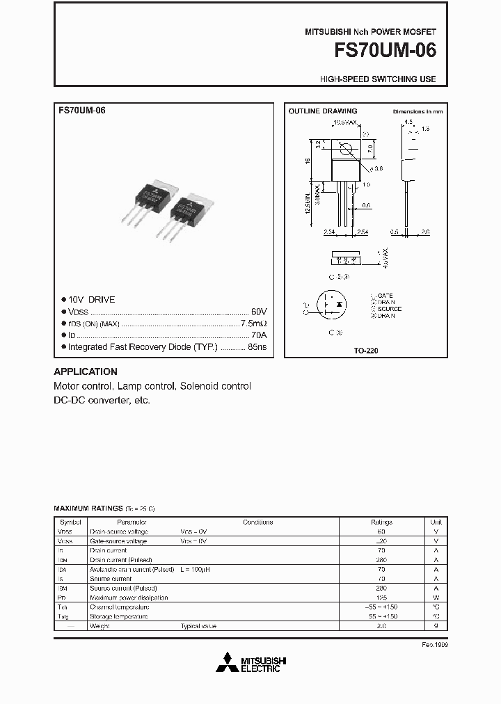 FS70UM-06_1321395.PDF Datasheet