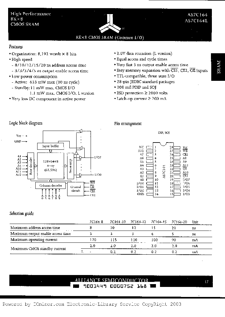 AS7C164L-15JC_781525.PDF Datasheet