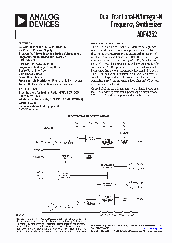 ADF4252_1322212.PDF Datasheet