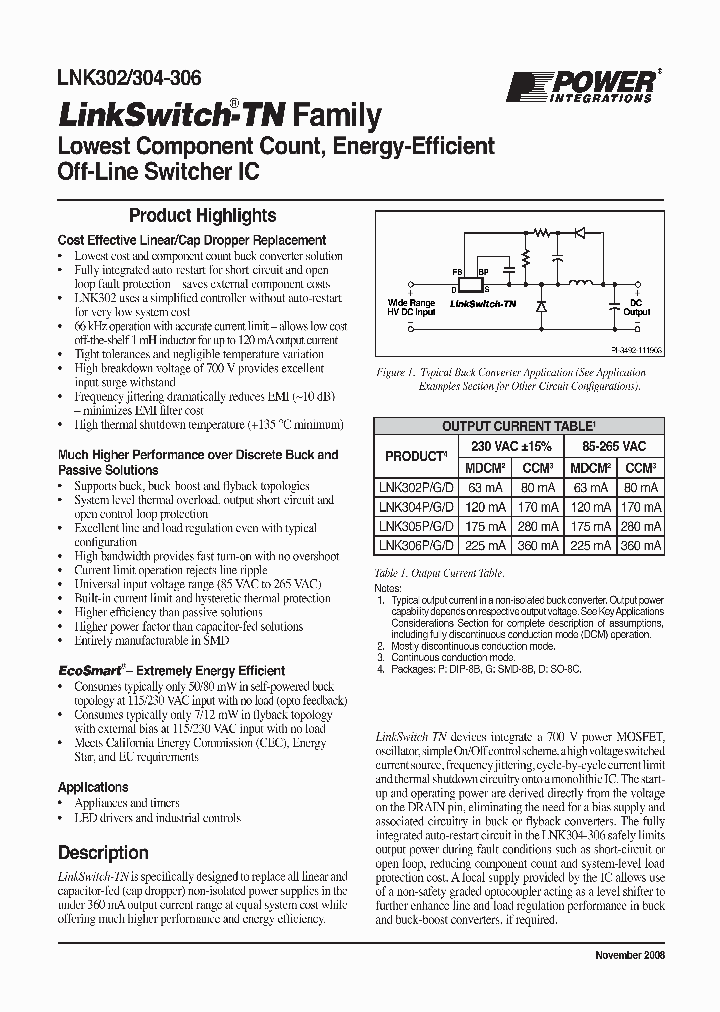 LNK304DN-TL_784982.PDF Datasheet