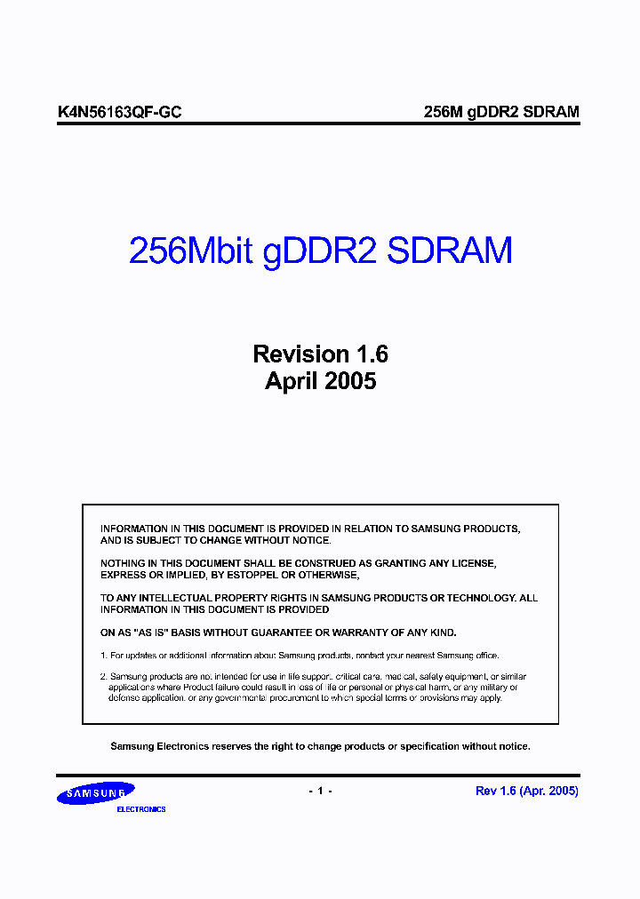 K4N56163QF-GC25_1329527.PDF Datasheet