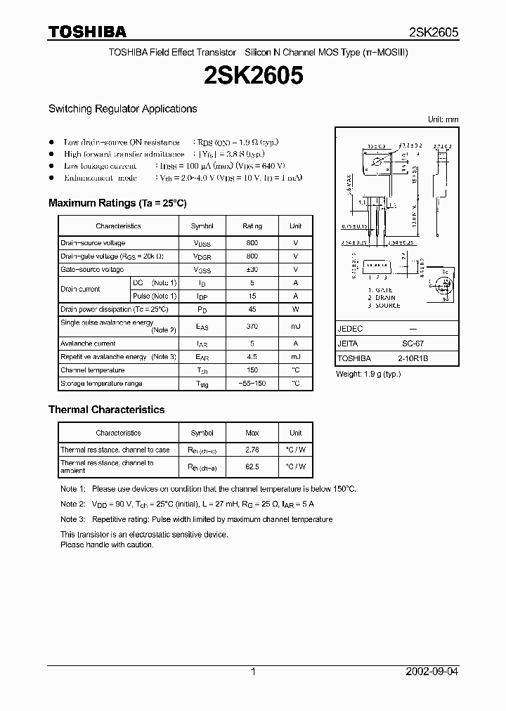 2SK2605_1332250.PDF Datasheet