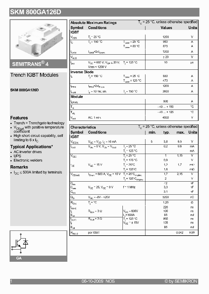 SKM800GA126D09_1364700.PDF Datasheet