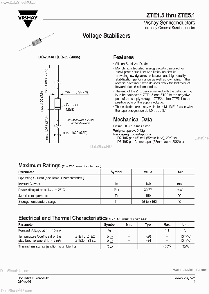 ZTE4X_939807.PDF Datasheet