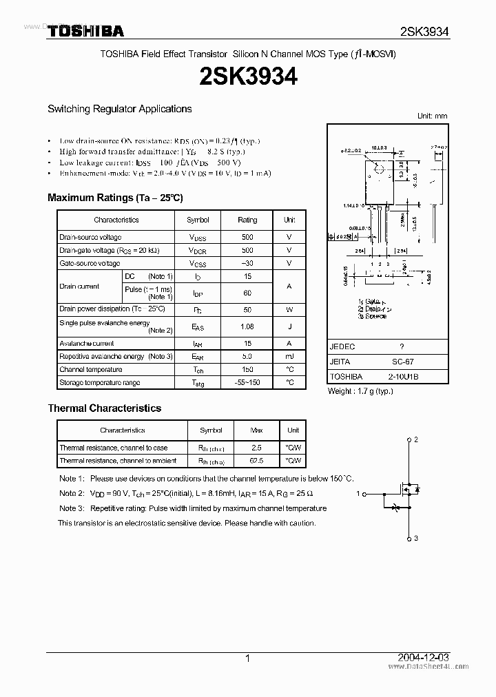 K3934_936932.PDF Datasheet