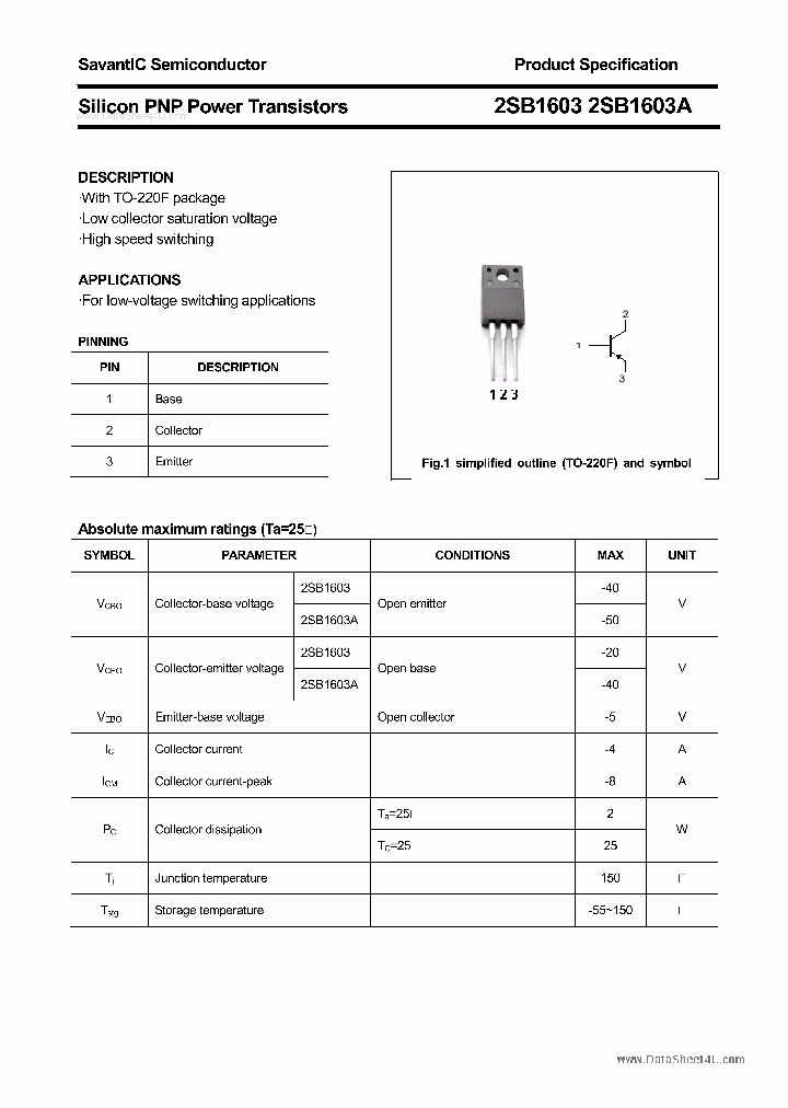 2SB1603_1101075.PDF Datasheet